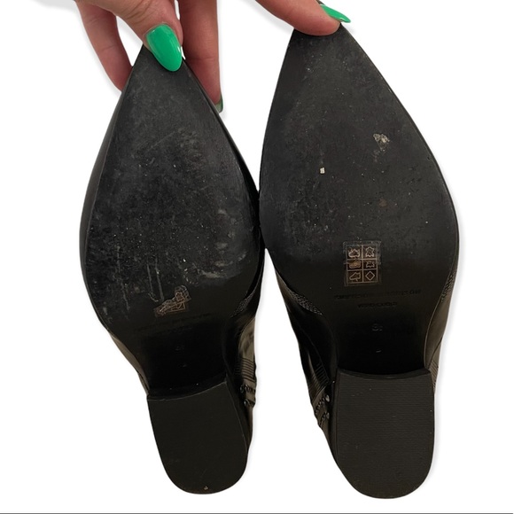 🌺Final Price w/Free Shipping🌺Sigerson Morrison Leather Studded Ankle Boots 8.5 - Picture 8 of 9